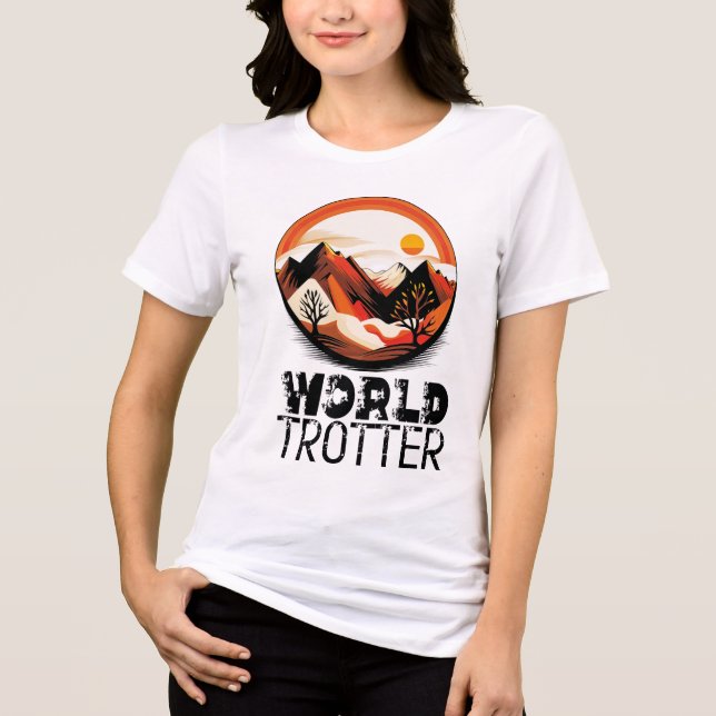 World Trotter - Horizon Adventure Tri-Blend Shirt (Front)