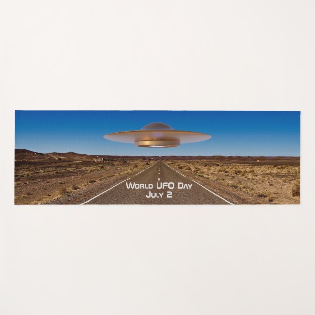 World UFO Day Yoga Mat (Front (Horizontal))