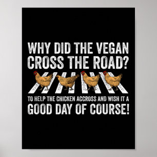World Vegan Day Chicken Vegetable Plant Based I Ea Poster