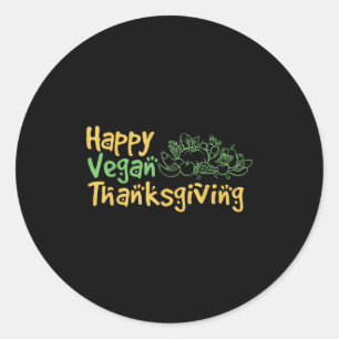 World Vegetable Day Plant Based I Eat Vegans World Classic Round Sticker