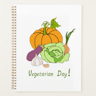 World Vegetarian Day Minimalist Cute Planner