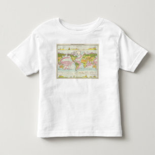 World vegetation & ocean currents Map Toddler T-Shirt