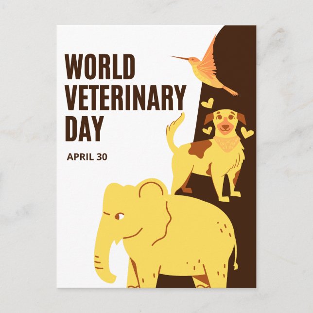 World Veterinary Day Postcard (Front)