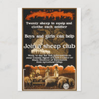 World War 1 Sheep Poster Advertisement