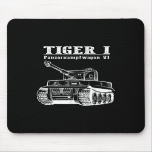 World War 2 A German Tank Tiger I A Panzerkampfwag Mouse Pad