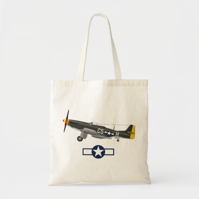 World War 2 American Aeroplanes Tote Bag (Front)