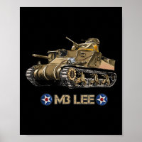 World War 2 American Medium Tank M3 Lee