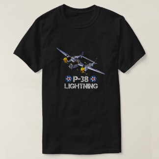 World War 2 American P-38 Lightning Fighter Airpla T-Shirt