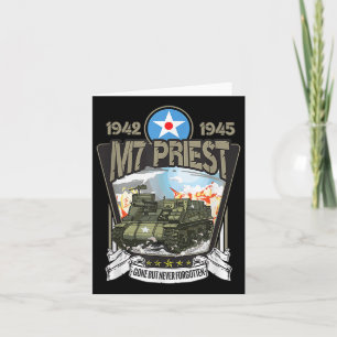 World War 2 American Tank Artillery M7 Priest Card
