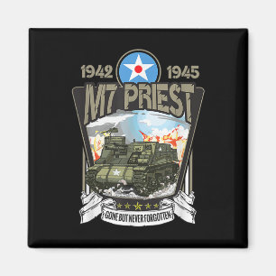 World War 2 American Tank Artillery M7 Priest  Magnet