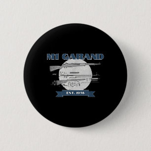 World War 2 Apparel M1 Garand - Uni-adults, Black, 6 Cm Round Badge