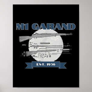 World War 2 Apparel M1 Garand - Uni-adults, Black, Poster