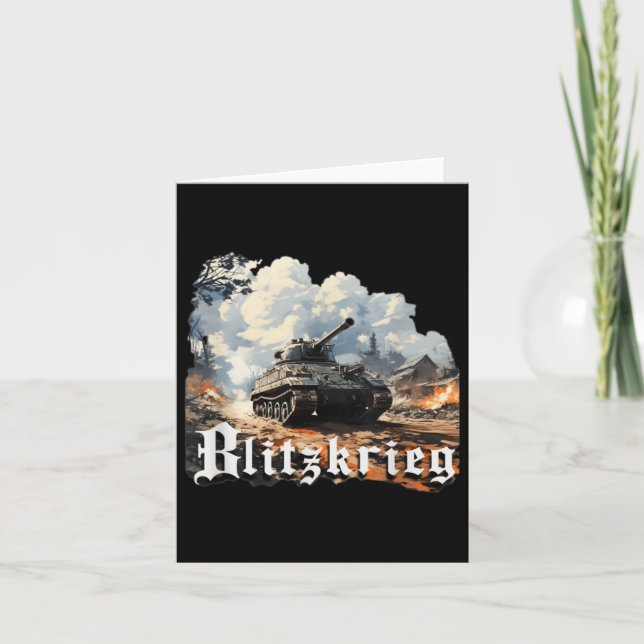 World War 2 Blitzkrieg  Card (Front)