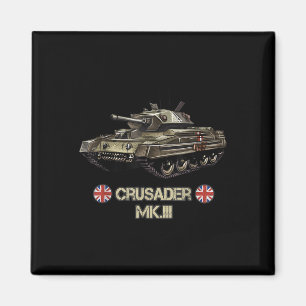 World War 2 British Army Tank Crusader Mk.3 Gift  Magnet