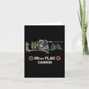 World War 2 German 88mm Flak Anti Tank Anti Aircra Card