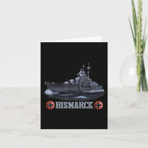 World War 2 German Battleship Bismarck  Card