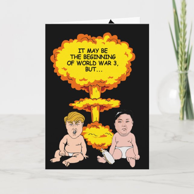 World War 3 Birthday Card - (Front)