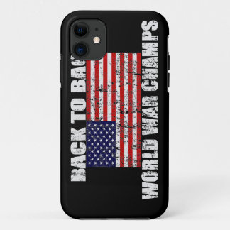 World War Champs Distressed US Flag iPhone 5 Case