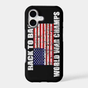 World War Champs Distressed US Flag iPhone 5 Case