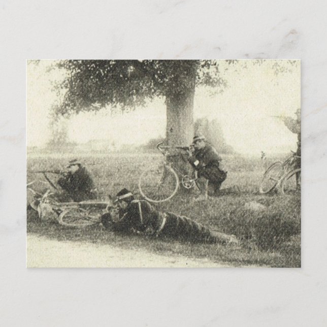 World War I, Bicycle Brigade Postcard (Front)
