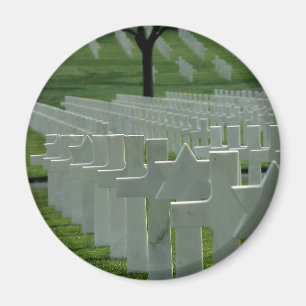 World War II cemetery, Memorial Day Magnet