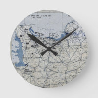 World War II D-Day Map June 6, 1944