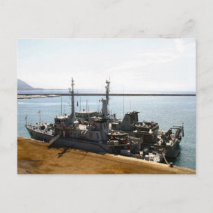 World War II Gunboats in Anzio Postcard