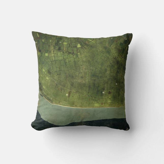 World War II Map of Utah Beach Normandy France Cushion (Front)