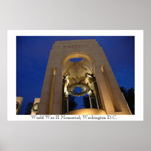 World War II Memorial Pacific Theatre Poster