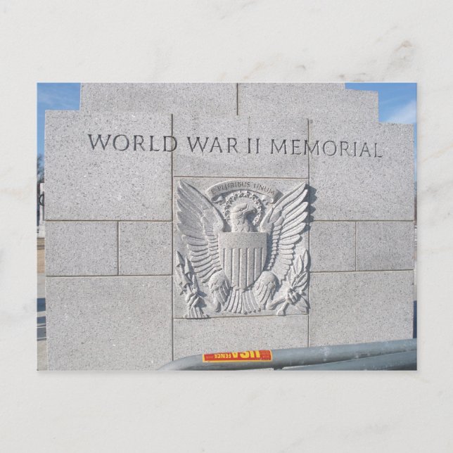 World War II Memorial Postcard (Front)