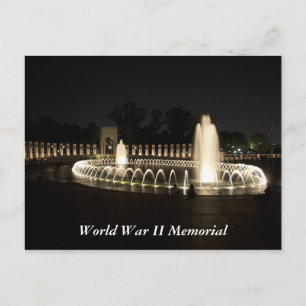 World War II Memorial Postcard