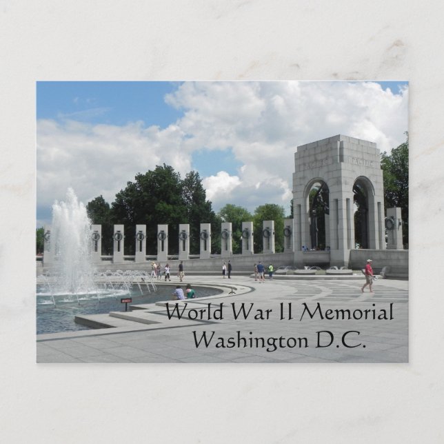 World War II Memorial Postcard (Front)