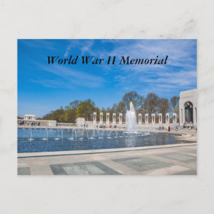 World War II Memorial Postcard