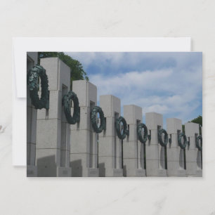World War II Memorial Wreaths I Holiday Card