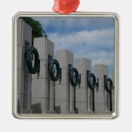 World War II Memorial Wreaths I Metal Tree Decoration