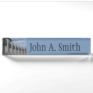 World War II Memorial Wreaths I Nameplate