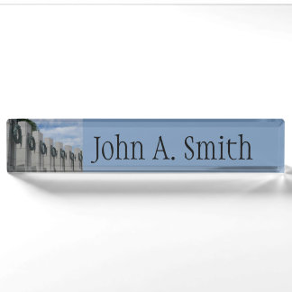 World War II Memorial Wreaths I Nameplate