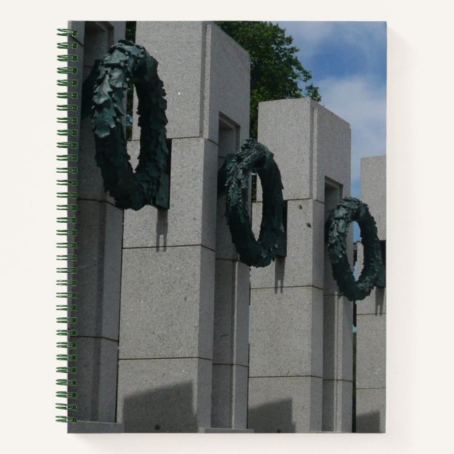 World War II Memorial Wreaths I Notebook (Front)