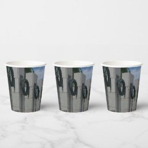 World War II Memorial Wreaths I Paper Cups