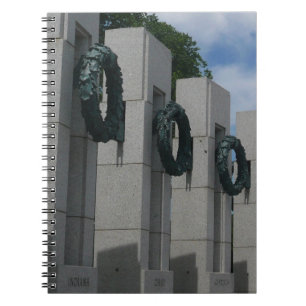 World War II Memorial Wreaths I Spiral Notebook
