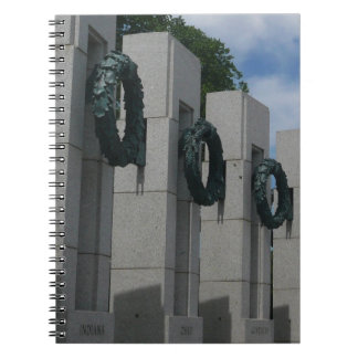 World War II Memorial Wreaths I Spiral Notebook