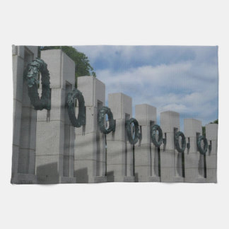 World War II Memorial Wreaths I Tea Towel