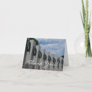 World War II Memorial Wreaths I Thank You Card