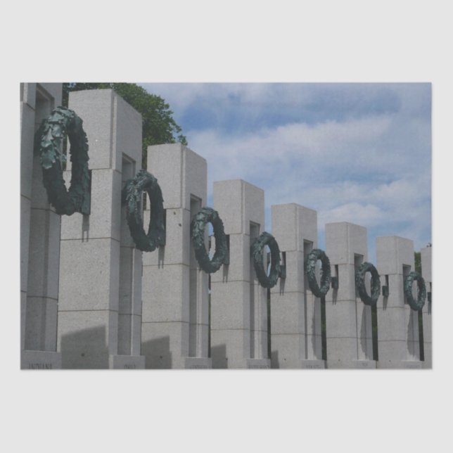 World War II Memorial Wreaths I Tissue Paper (Front)