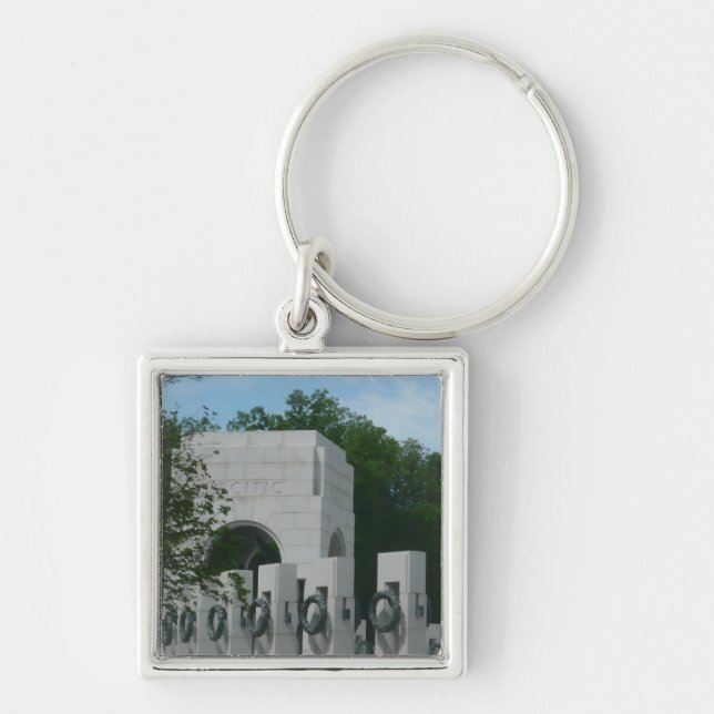 World War II Memorial Wreaths II Key Ring (Front)