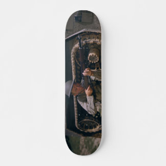 World War II Soldier Kneeling with Garand Rifle Skateboard