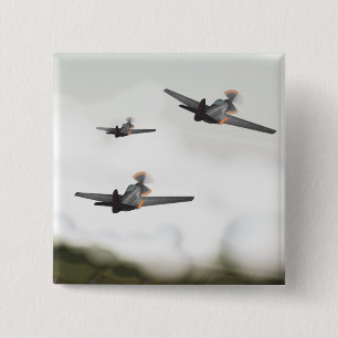 World War Two Aeroplanes 15 Cm Square Badge