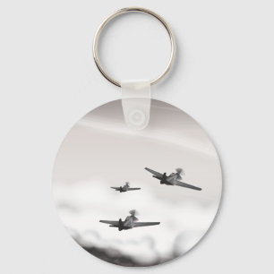 World War Two Aeroplanes Key Ring