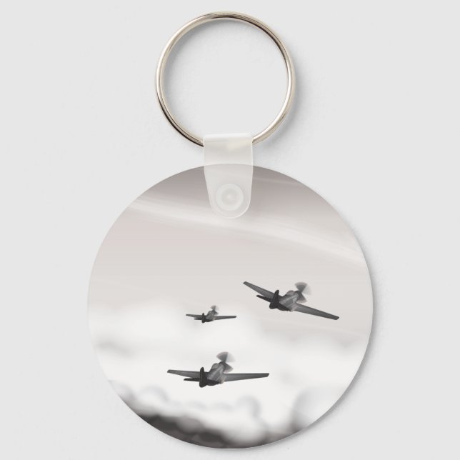 World War Two Aeroplanes Key Ring (Front)