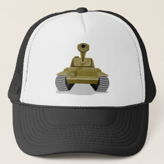 world war two battle tank retro style trucker hat